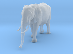 African Bush Elephant 1:87 Walking Female in Clear Ultra Fine Detail Plastic