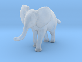 African Bush Elephant 1:120 Running Male Calf in Clear Ultra Fine Detail Plastic
