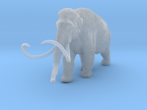 Woolly Mammoth 1:45 Walking Male in Clear Ultra Fine Detail Plastic