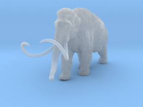 Woolly Mammoth 1:76 Walking Male in Clear Ultra Fine Detail Plastic