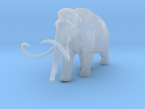 Woolly Mammoth 1:96 Walking Male in Clear Ultra Fine Detail Plastic