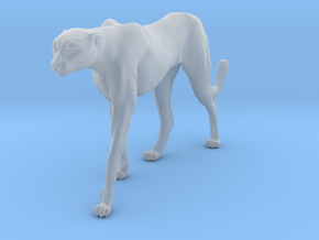 Cheetah 1:6 Walking Female 4 in Clear Ultra Fine Detail Plastic