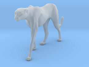 Cheetah 1:9 Walking Female 4 in Clear Ultra Fine Detail Plastic