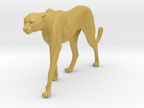 Cheetah 1:12 Walking Female 4 in Tan Fine Detail Plastic