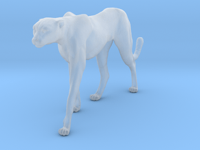Cheetah 1:20 Walking Female 4 in Clear Ultra Fine Detail Plastic