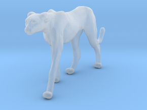 Cheetah 1:76 Walking Female 4 in Clear Ultra Fine Detail Plastic