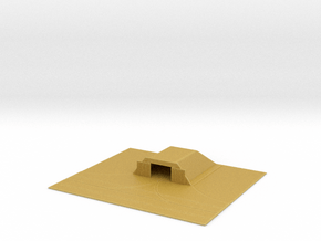 1/700 Small Concrete Hanger With Tarmac in Tan Fine Detail Plastic