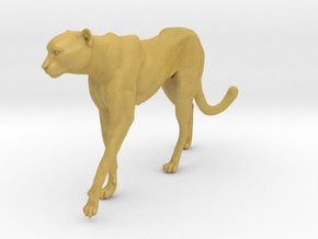 Cheetah 1:15 Walking Male 4 in Tan Fine Detail Plastic