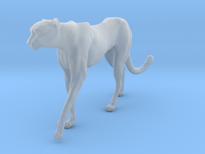 Cheetah 1:6 Walking Male 4 in Clear Ultra Fine Detail Plastic