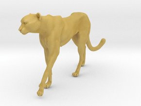 Cheetah 1:22 Walking Male 4 in Tan Fine Detail Plastic