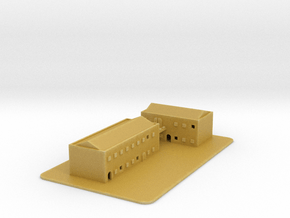 1/700 Town Buildings And Road in Tan Fine Detail Plastic