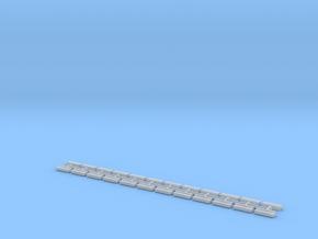 1/700 Concrete Road Barriers (x24) in Clear Ultra Fine Detail Plastic