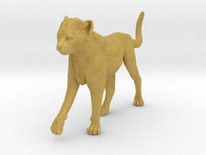 Cheetah 1:12 Walking Cub 3 in Tan Fine Detail Plastic