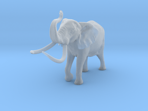 African Bush Elephant 1:32 Aggressive Male in Clear Ultra Fine Detail Plastic