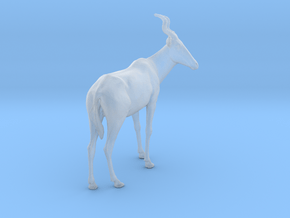 Red Hartebeest 1:48 Standing Male in Clear Ultra Fine Detail Plastic