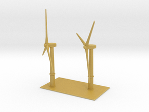 1/700 Wind Farm (x2 Turbines) in Tan Fine Detail Plastic