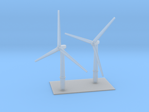 1/700 Wind Farm (x2 Turbines) in Clear Ultra Fine Detail Plastic