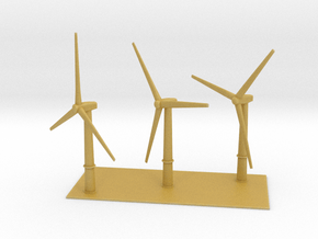 1/700 Wind Farm (x3 Turbines) in Tan Fine Detail Plastic
