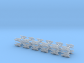 1/600 BLU-107 (Multiple Ejector Rack) (x24) in Clear Ultra Fine Detail Plastic