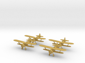 1/200 Polikarpov I-15 Chato (x4) in Tan Fine Detail Plastic