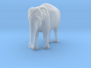 Indian Elephant 1:87 Standing Female 2 in Clear Ultra Fine Detail Plastic