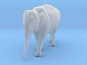 Indian Elephant 1:87 Walking Female in Clear Ultra Fine Detail Plastic