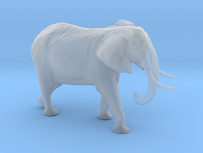 African Bush Elephant 1:72 Walking Male in Clear Ultra Fine Detail Plastic