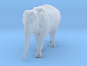 Indian Elephant 1:120 Walking Female in Clear Ultra Fine Detail Plastic