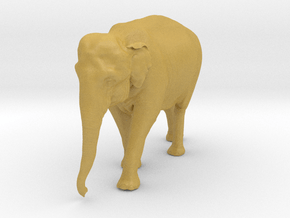 Indian Elephant 1:16 Walking Female in Tan Fine Detail Plastic