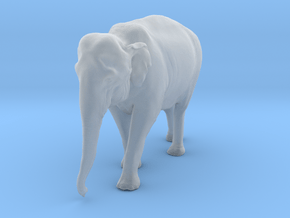 Indian Elephant 1:16 Walking Female in Clear Ultra Fine Detail Plastic