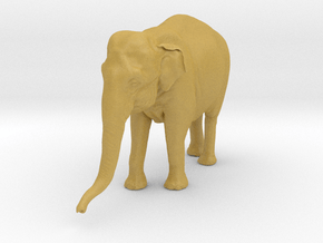 Indian Elephant 1:20 Standing Female 1 in Tan Fine Detail Plastic