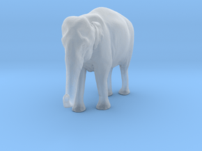 Indian Elephant 1:72 Standing Female 2 in Clear Ultra Fine Detail Plastic