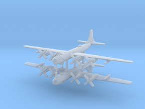 1/700 B-50D Superfortress (x2) in Clear Ultra Fine Detail Plastic