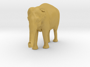 Indian Elephant 1:20 Standing Female 2 in Tan Fine Detail Plastic