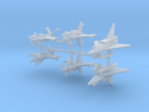 1/600 Experimental Aircraft Set 4 in Clear Ultra Fine Detail Plastic