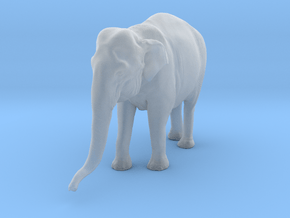 Indian Elephant 1:28 Standing Female 1 in Tan Fine Detail Plastic