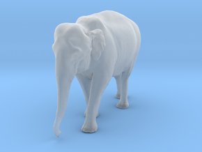 Indian Elephant 1:43 Walking Female in Clear Ultra Fine Detail Plastic