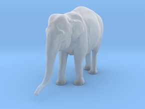Indian Elephant 1:43 Standing Female 1 in Clear Ultra Fine Detail Plastic