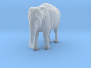 Indian Elephant 1:43 Standing Female 2 in Clear Ultra Fine Detail Plastic