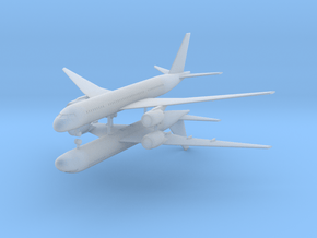 1/700 Boeing 787-800 Dreamliner (x2)  in Clear Ultra Fine Detail Plastic