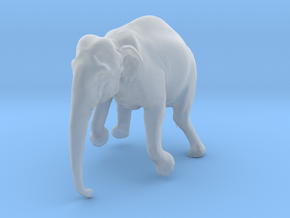 Indian Elephant 1:32 Female Hanging in Crane in Clear Ultra Fine Detail Plastic