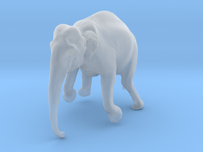 Indian Elephant 1:64 Female Hanging in Crane in Clear Ultra Fine Detail Plastic