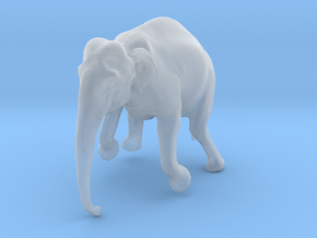 Indian Elephant 1:72 Female Hanging in Crane in Clear Ultra Fine Detail Plastic