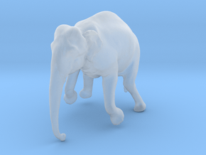 Indian Elephant 1:120 Female Hanging in Crane in Clear Ultra Fine Detail Plastic
