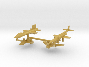 1/285 Experimental Aircraft Set 1 in Tan Fine Detail Plastic