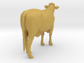 Brangus 1:9 Standing Cow in Tan Fine Detail Plastic