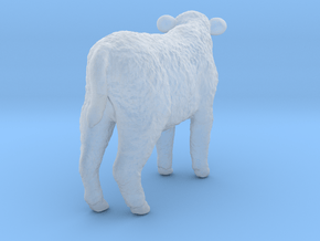 Highland Cattle 1:72 Standing Calf in Clear Ultra Fine Detail Plastic