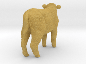 Highland Cattle 1:25 Standing Calf in Tan Fine Detail Plastic