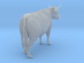 Highland Cattle 1:20 Standing Female in Clear Ultra Fine Detail Plastic