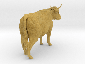Highland Cattle 1:9 Standing Female in Tan Fine Detail Plastic